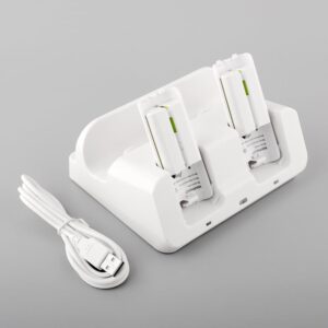 Laddningsställ Kompatibelt med Wii U och Wii Vit