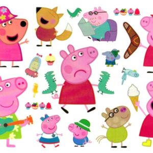 Peppa Pig-tatueringar fr barn 12 st Greta Gris motiv