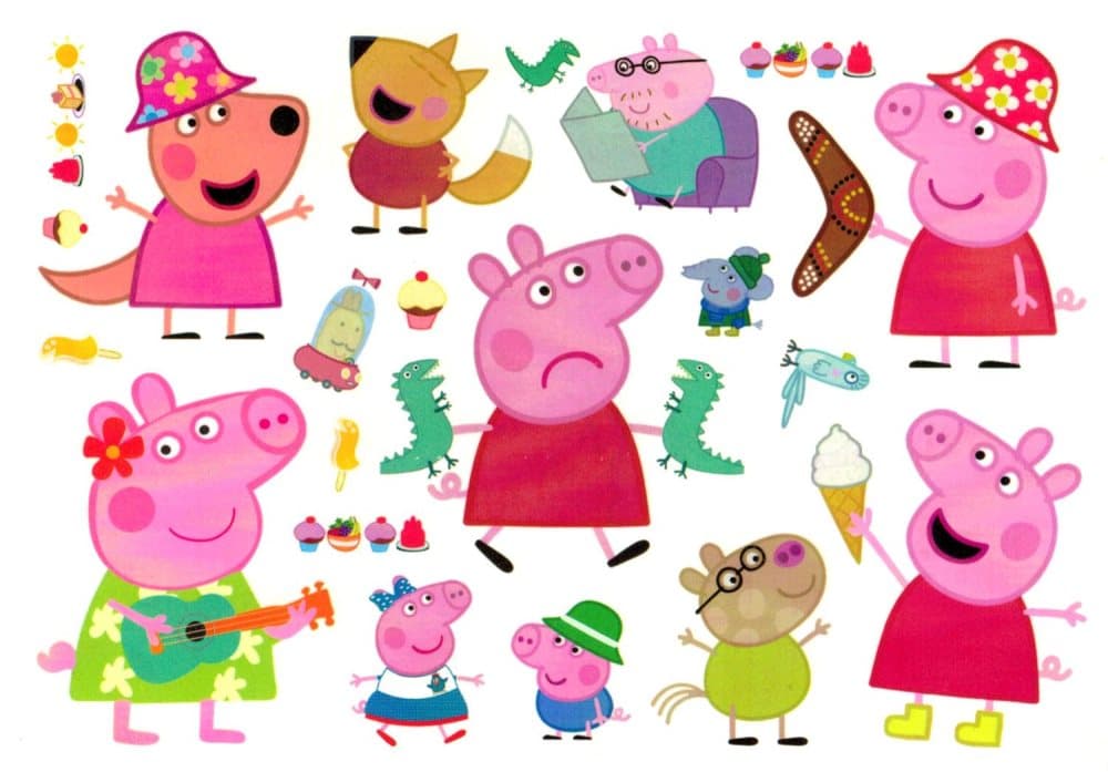 Peppa Pig-tatueringar fr barn 12 st Greta Gris motiv