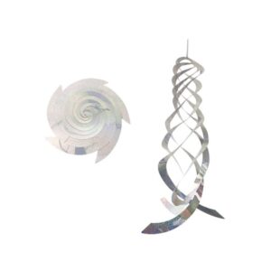 Reflekterande fågelskrämma spiralformad