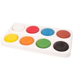 Vattenfärg puckar 8 färger med pensel Playbox
