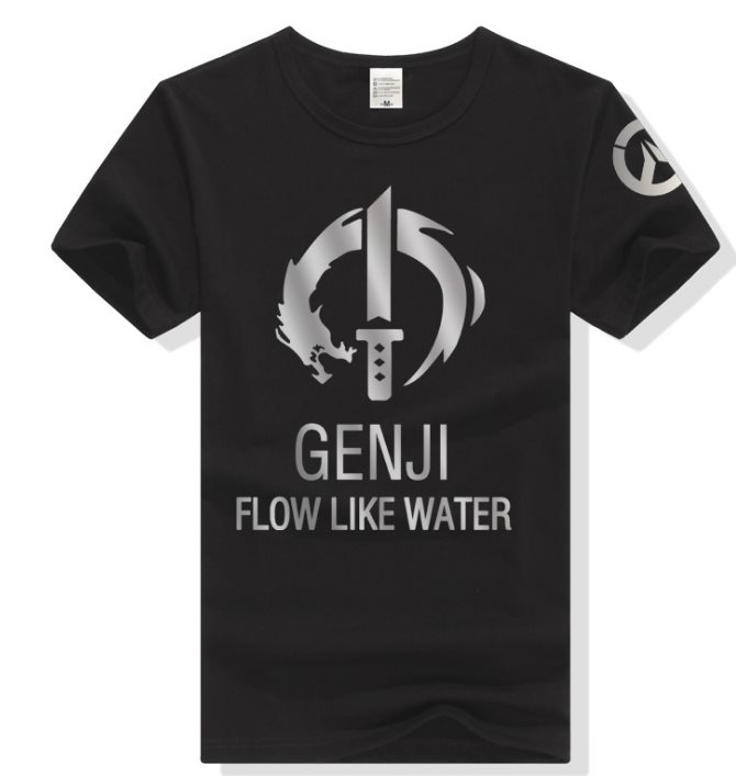 Overwatch T-Shirt HanZo -svart