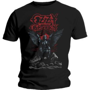 Ozzy Osbourne Unisex T-Shirt: Angel Wings (Large)