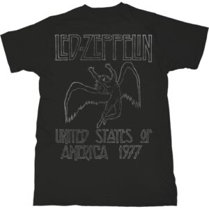 Led Zeppelin Unisex T-Shirt: USA '77. (Large)