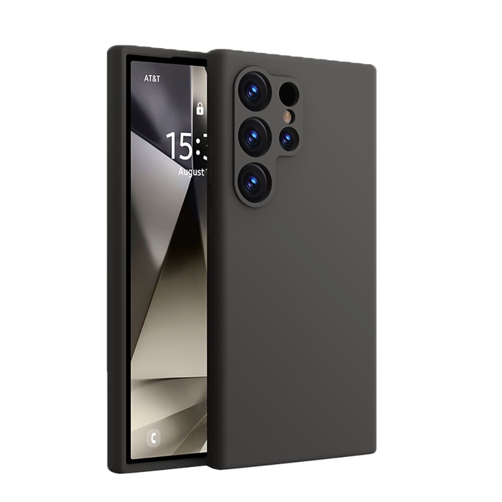 Samsung Galaxy S24 Ultra Skal Matt Svart Med Kameraskydd