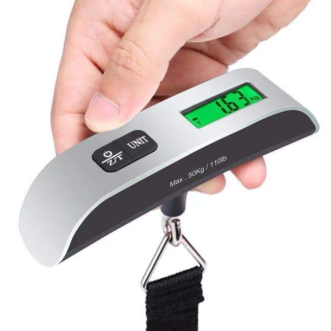 OBOSOE Elektronisk Bagagevåg 50 kg – Digital Resvåg med LCD-display för Väskor & Resor
