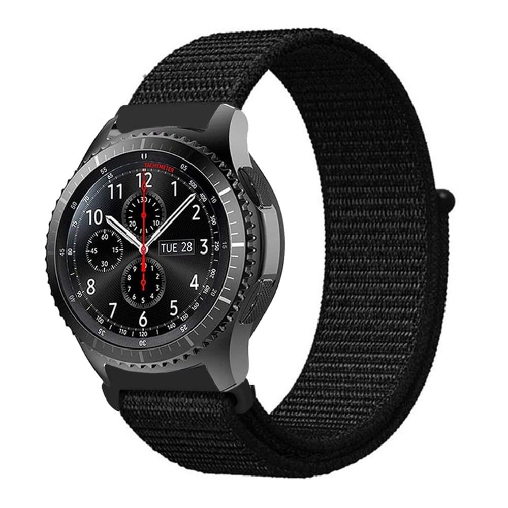 Nylon-rem 22mm för Samsung Galaxy Gear S3 / Gear 2 - Ersättningsarmband för Huawei Watch GT för Watch 2 Pro för Ticwatch Pro för Pepple Time för