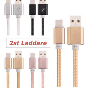 2st Hög kvalitets 2m USB-C SnabbladdningsKabel stark laddare