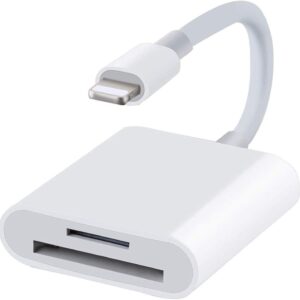 Lightning till SD Kortläsare iPhone Vit-SD Card Reader
