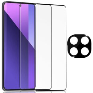 2-Pack Xiaomi Redmi Note 14 Pro Plus Skrmskydd & 1-Pack linsskydd - Hrdat Glas 9H - Super kvalitet 3D