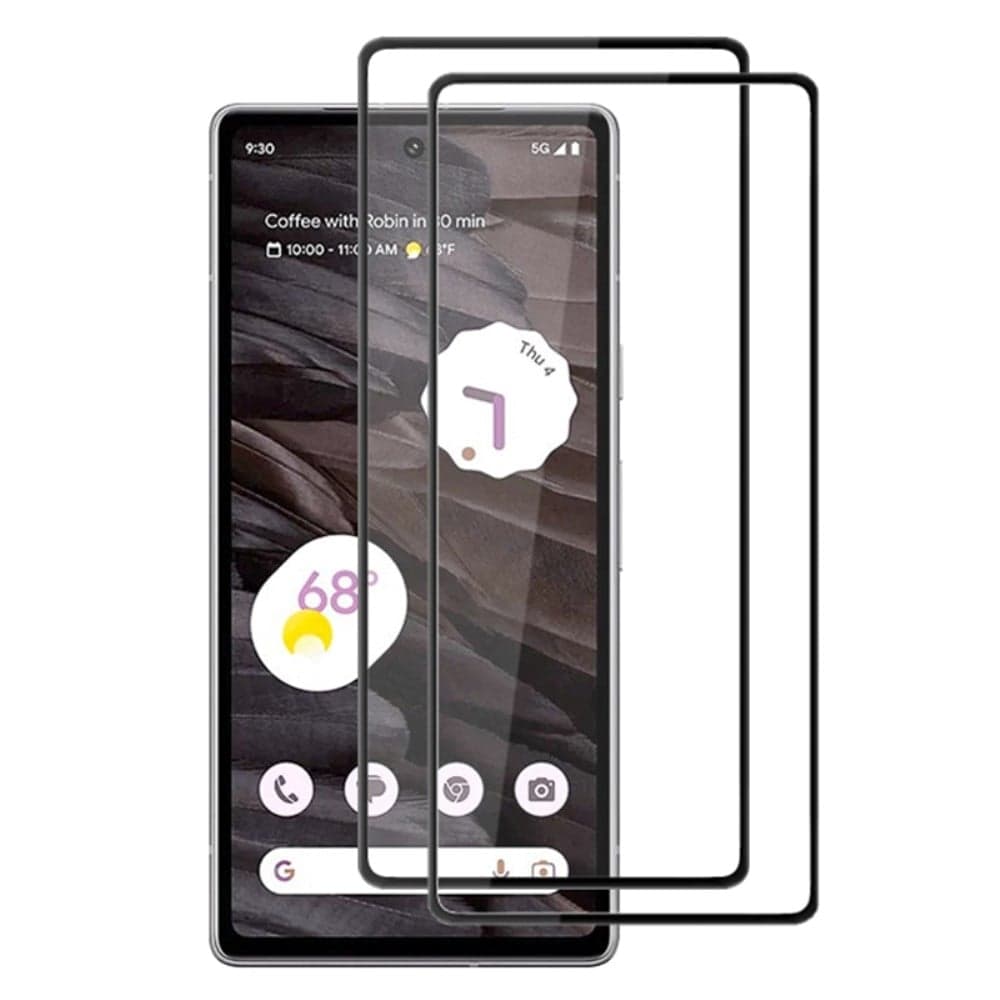 2 st AMORUS extra starkt glas skärmskydd för Google Pixel 8A