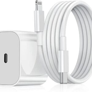 Laddare fr iPhone Adapter+Kabel 20W USB-C Snabbladdare