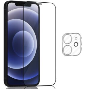 1-Pack ‏‏Iphone 12 Mini Skärmskydd & 1-Pack linsskydd - Härdat Glas 9H - Super kvalitet 3D