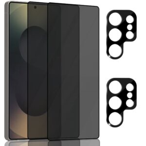 2-Pack Samsung S25 Ultra Privacy Skärmskydd & 2-Pack linsskydd - Härdat Glas 9H - Super kvalitet 3D