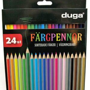 24-Pack - Färgpennor / Pennor - Olika färger