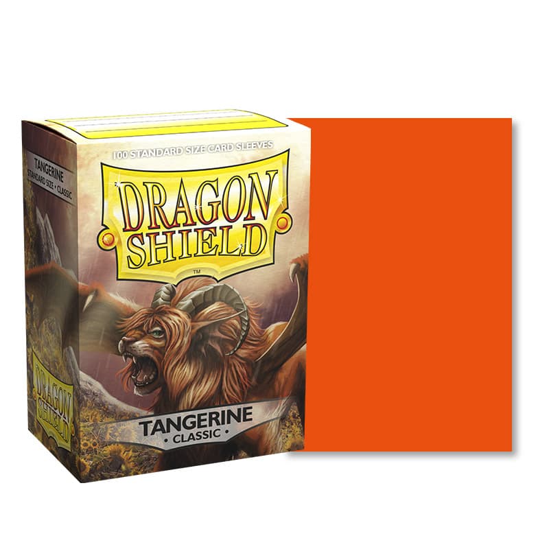Plastfickor - Dragon Shield - Classic Tangerine (100 st, 63x88mm) - Brdspel