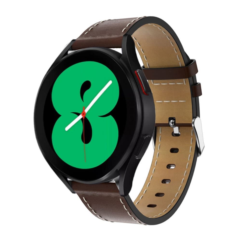 Klassiskt Lderarmband Samsung Galaxy Watch 6 40mm Brun