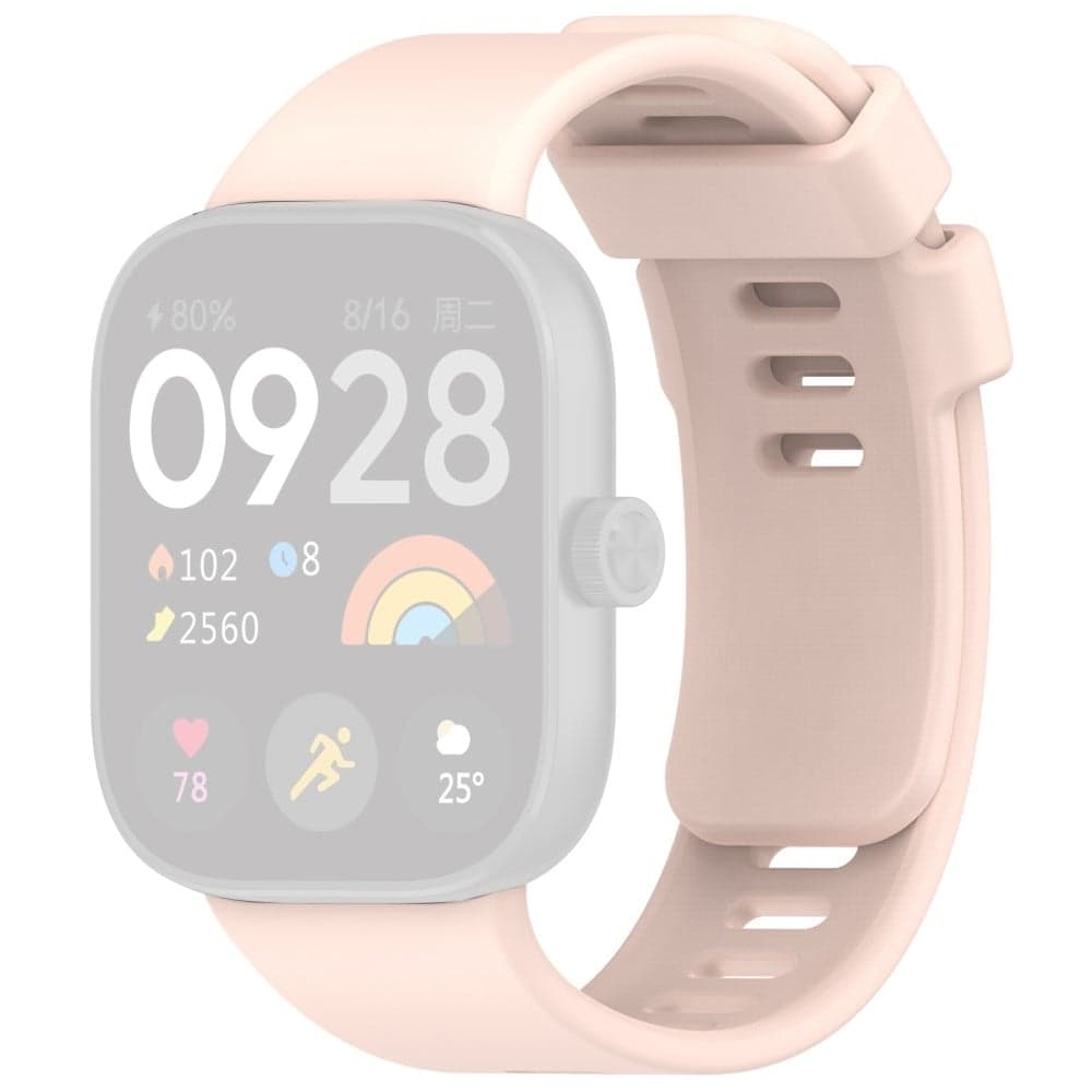Xiaomi Redmi Watch 4 Silikonklockarmband Justerbart handledsarmband - Rosa