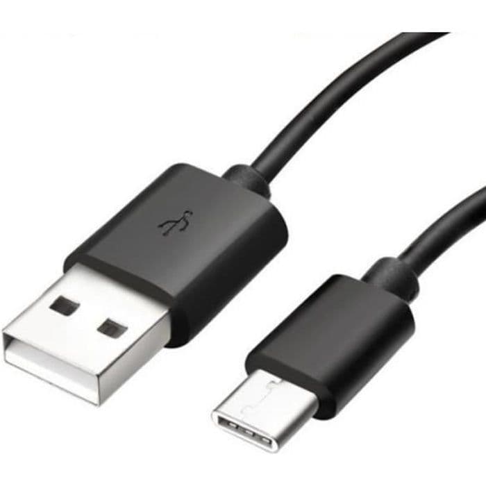 USB-C-kabel för Samsung S8 - S8 PLUS - S9 - S9 PLUS - Laddningskabel Typ USB-C Svart 1 Meter Phonillico®