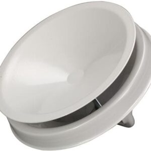 LINDAB Reglerventil KIR 125 (RAL9003) för leverans med täckplatta. Monteras i ventilram VGL, VGU eller VGM.