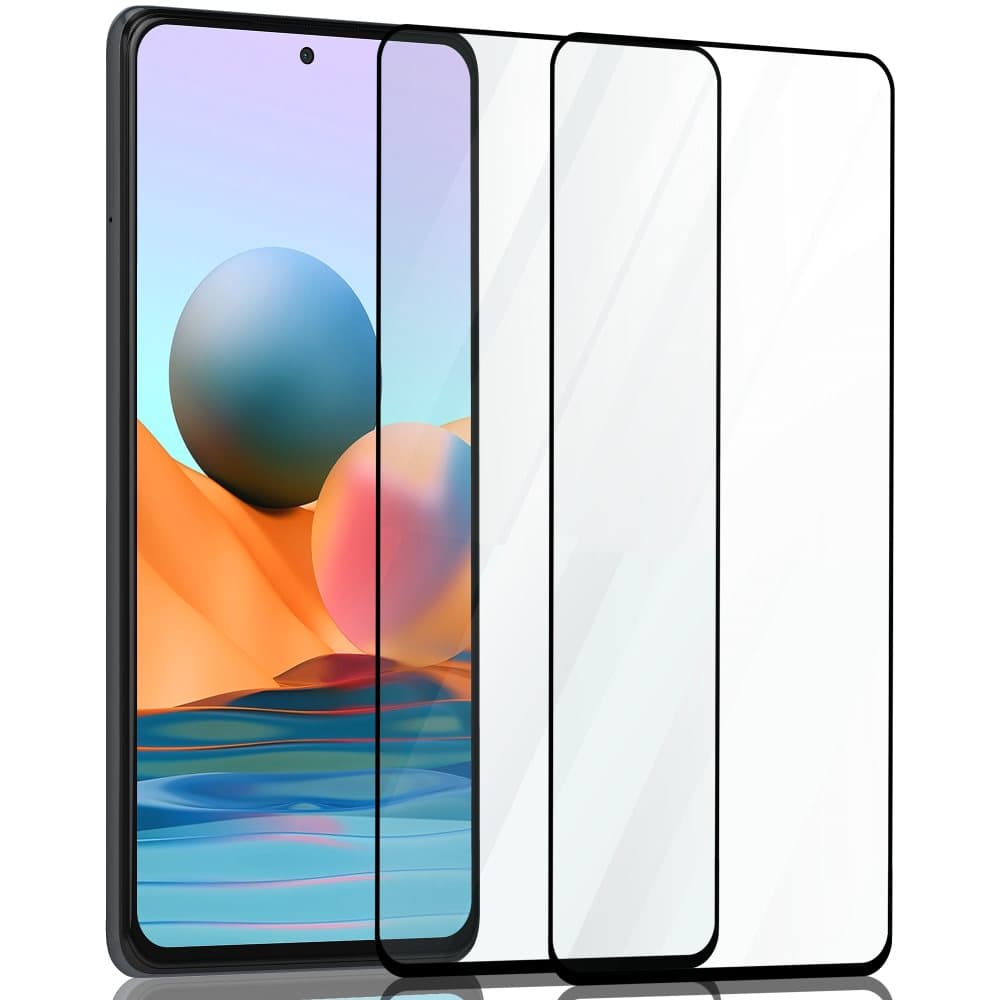 2-Pack Xiaomi Redmi Note 10 Pro Skärmskydd - Härdat Glas 9H - Super kvalitet 3D