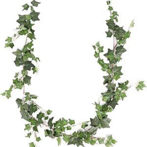 Konstgjord Murgröna Girlang 180 cm - Hängande Efeu med Blad för Trädgård, Bröllop, Fest och Väggdekoration