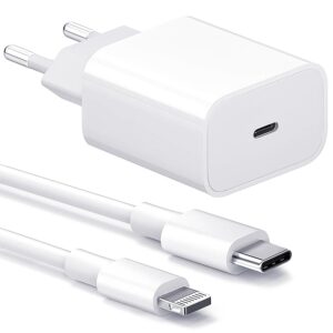 Laddare fr iPad - Snabbladdare - Strmadapter+Kabel - 20W USB-C