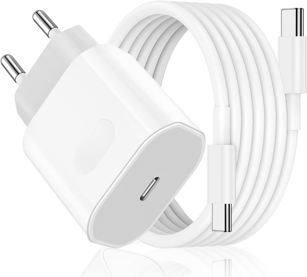 Laddare fr iPhone 15 + 2M kabel Snabbladdare USB-C till USB-C