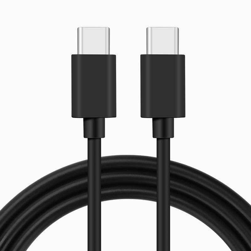 NRDIC 1m USB 2.0 USB-C till C kabel fr iPhone 15/15 Pro/15 Plus/15 Pro Max 3A 480Mbps 60W svart