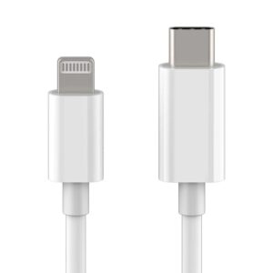 USB-C till Lightning Kabel 1M Vit