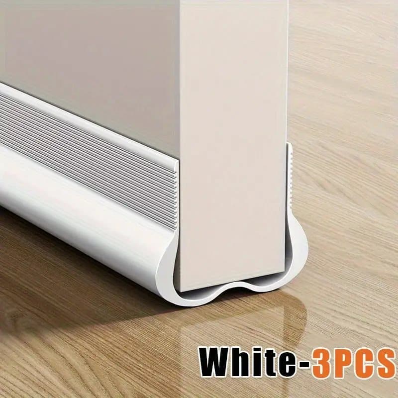 OBOSOE 1-4pcs Dörrtätning / Dragstoppare 93cm PVC Vattentät Ljudisolerad Tålig Dörrlist för Inomhus/Utomhus