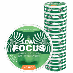 10 x LEWA Functional NoNico FOCUS Cucumber/Mint