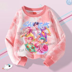 Kpop Demon Hunter Girls Hoodie - Rumi, Mira, Zoey Cute Pullover för barn, vår höstpresent