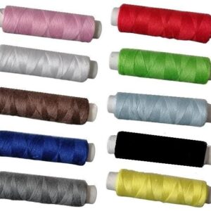 Pack om 10 st Sytrådsrullar - 110m/rulle - Sytråd