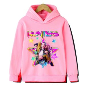 2025 Kpop Demon Hunter Saja Hoodie - Casual sweatshirt för pojkar och flickor, långärmad streetwear
