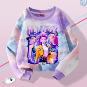 Kpop Demon Hunter Girls Hoodie - Rumi, Mira, Zoey Cute Pullover för barn, vår höstpresent