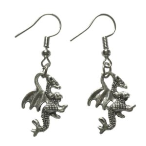 Örhängen Drake Silver Dragon Fantasy