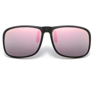 Uppfällbara Solglasögon Clip-On Rosa Spegelglas
