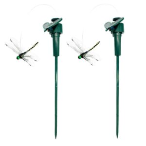 OBOSOE 1/2/3/4-Pack 3D Trollslnda Trdgrdsdekoration Sol- & Batteridriven, Realistisk PVC Trollslnda p Blompinne