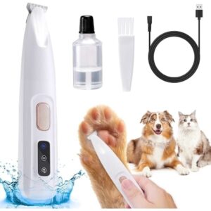 Ny Uppgradering Pet Micro Precision Trimmer Hundtass Trimmer med LED-ljus