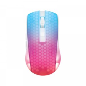 WM89 Trådlös Semi-transparent RGB Gamingmus - Vit