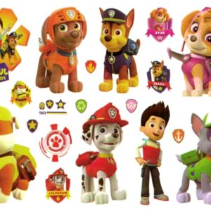 Paw Patrol barntatueringar 12 st frgglada motiv