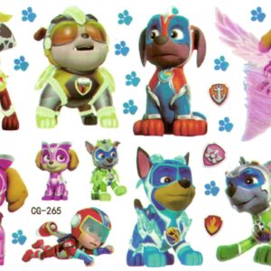 Paw Patrol The Movie barntatueringar 11 coola motiv
