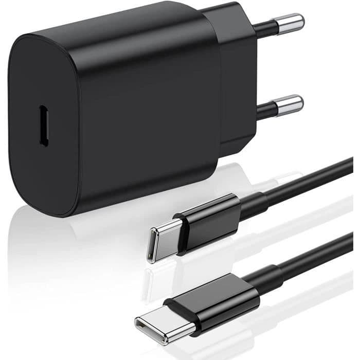 25W USB C snabbladdare med 2M kabel, Samsung snabbladdare + USB-C till USB-C-kabel med Samsung Galaxy S22 Ultra-S22-S22+318