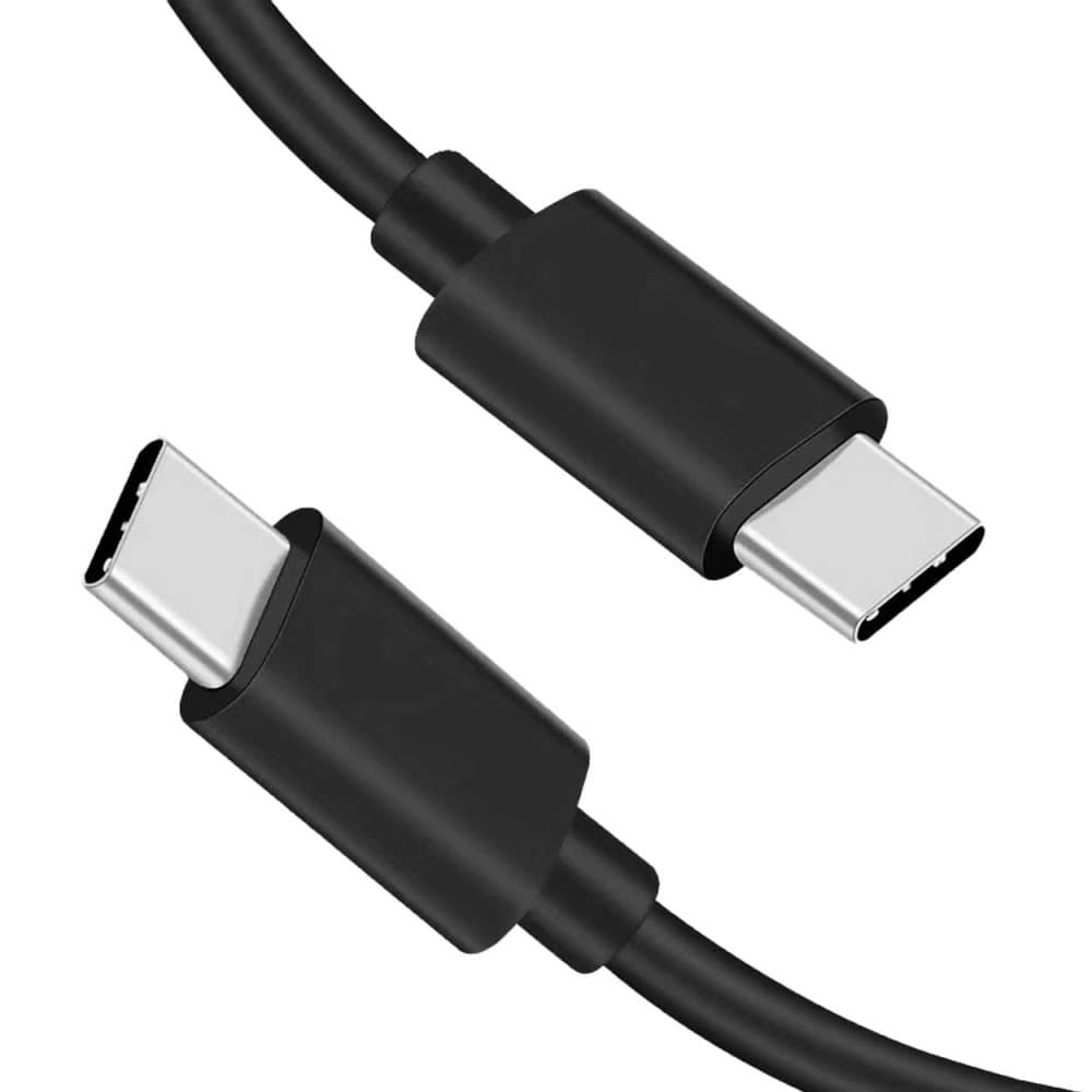 1m USB-C Laddkabel Quick Charge 3A 60W Type-C Svart