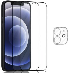 2-Pack Iphone 12 Mini Skärmskydd & 1-Pack linsskydd - Härdat Glas 9H - Super kvalitet 3D