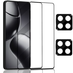 2-Pack Xiaomi Redmi 14T Pro Skärmskydd & 2-Pack linsskydd - Härdat Glas 9H - Super kvalitet 3D