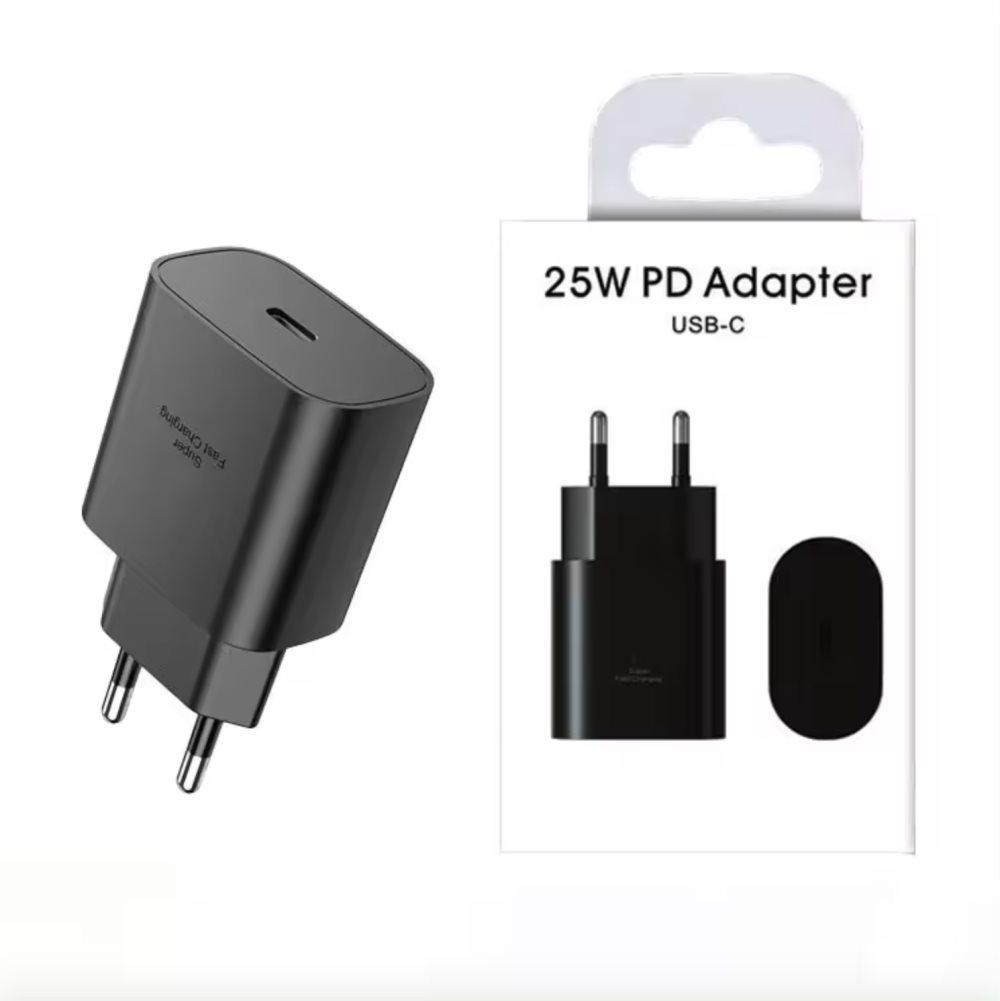2-Pack Strmadapter till Samsung - USB-C 25W Adapter Snabbladdning