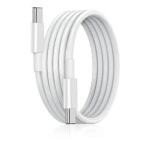 2-pack Laddare till iPhone 15 Snabbladdare USB-C Kabel Vit 3 meter