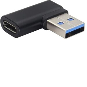 NRDIC USB-C hona till USB-A hane vinklad adapter 90 grader